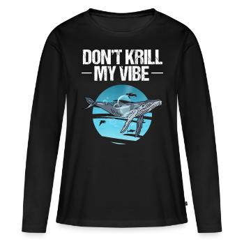 Marine biologist scientists whale marine animal ocean - Women's Premium Organic Long Sleeve Shirt - black - Front - Julia (174cm)