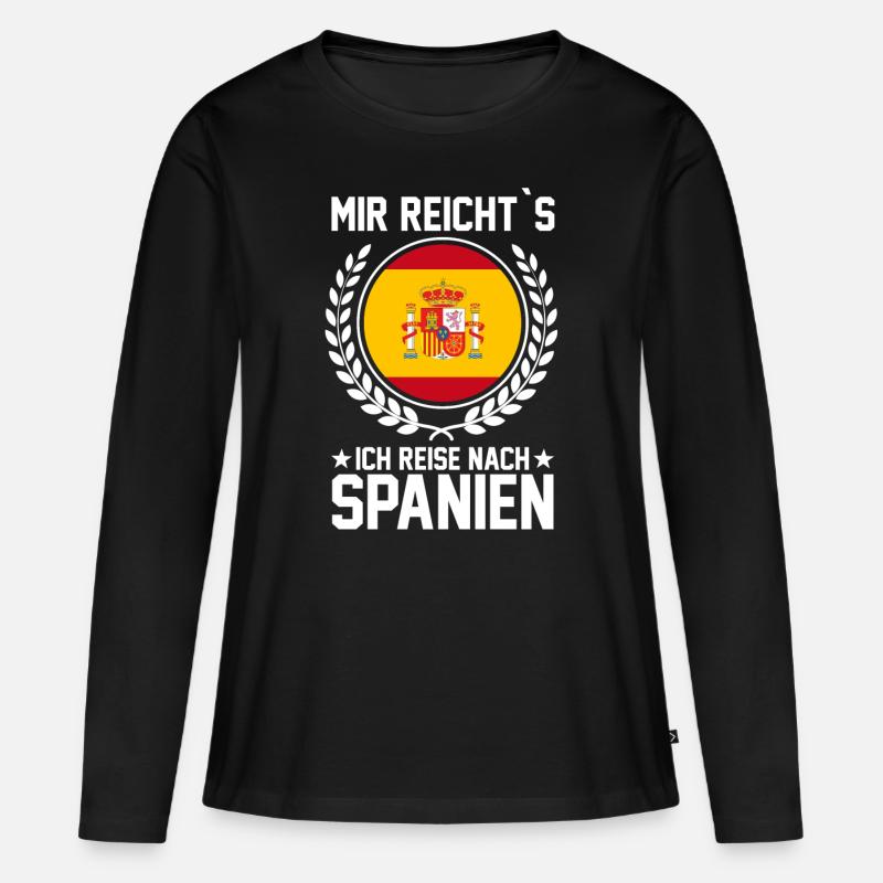 Spanien Teneriffa Spanier Spanierin Spanisch Spani - Frauen Premium Bio Langarmshirt - Schwarz