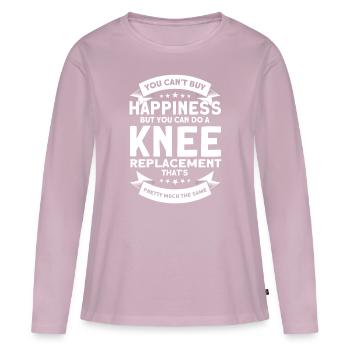 Kniegelenkersatz Patient Bionisches Knie - Frauen Premium Bio Langarmshirt - Altrosa - Vorne - Julia (174cm)