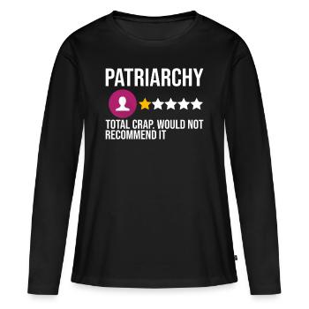 Féministe Féminisme émancipation cadeau - T-shirt manches longues Premium bio Femme - noir - Devant - Julia (174cm)
