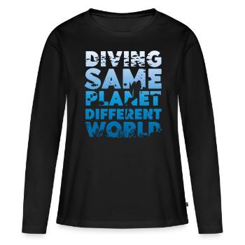 Scuba Diving Diver Diving Same - T-shirt manches longues Premium bio Femme - noir - Devant - Julia (174cm)