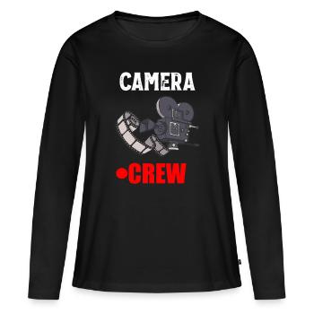 Cinéaste cinéaste Réalisateur Camera Crew - T-shirt manches longues Premium bio Femme - noir - Devant - Julia (174cm)