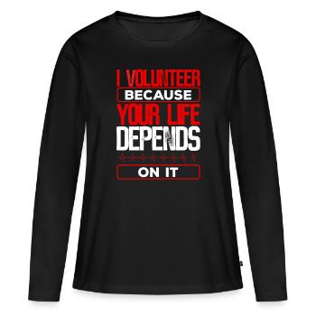 Healthcare Ambulance Paramedic Medical Service - T-shirt manches longues Premium bio Femme - noir - Devant - Julia (174cm)
