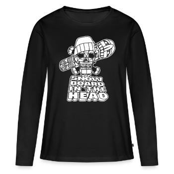 Snowboard, Sports Extrêmes, Suisse - T-shirt manches longues Premium bio Femme - noir - Devant - Julia (174cm)