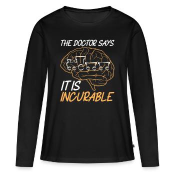 Train train train conducteurs de train - T-shirt manches longues Premium bio Femme - noir - Devant - Julia (174cm)