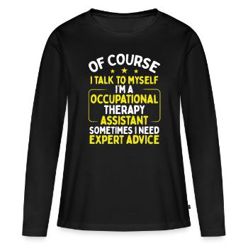 Occupational Therapy Occupational Therapist - Women's Premium Organic Long Sleeve Shirt - black - Front - Julia (174cm)