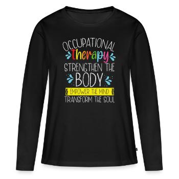 Occupational Therapy Assistant OTA Therapy - Women's Premium Organic Long Sleeve Shirt - black - Front - Julia (174cm)