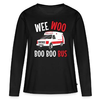Sanitäter Wee Woo Bus Rettungsdienst - Frauen Premium Bio Langarmshirt - Schwarz - Vorne - Julia (174cm)