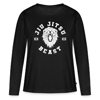 Japanese Jujutsu Beast Martial Arts & Jiu Jitsu - Women's Premium Organic Long Sleeve Shirt - black - Front - Julia (174cm)