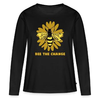 Sustainability - Women's Premium Organic Long Sleeve Shirt - black - Front - Julia (174cm)