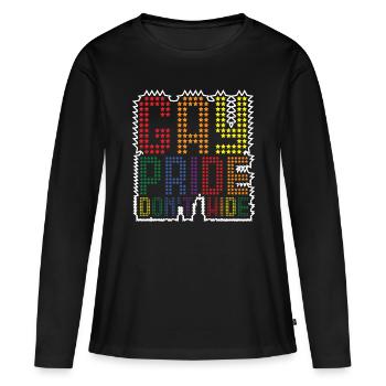 Gay Pride Dont Wide Pride Gay Pride Gay Pride - Frauen Premium Bio Langarmshirt - Schwarz - Vorne - Julia (174cm)