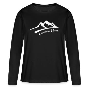 Saved By Grace Jesus Bible Christian Saying - Women's Premium Organic Long Sleeve Shirt - black - Front - Julia (174cm)