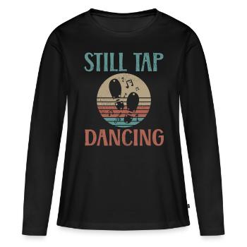Tap Dancing Still Tap Dancing - T-shirt manches longues Premium bio Femme - noir - Devant - Julia (174cm)