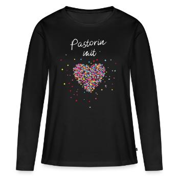 Pastor Preacher Nerving Month Jesus God - Women's Premium Organic Long Sleeve Shirt - black - Front - Julia (174cm)