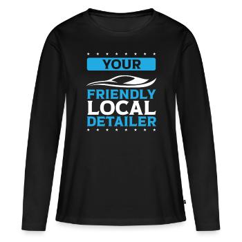 Auto Detailer Votre detailer local Hobby Detailing - T-shirt manches longues Premium bio Femme - noir - Devant - Julia (174cm)