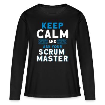 Puppet Chefs Programmer Scrum Master Geschenk - Frauen Premium Bio Langarmshirt - Schwarz - Vorne - Julia (174cm)