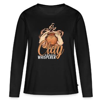Töpfern Töpferei Töpfer - Frauen Premium Bio Langarmshirt - Schwarz - Vorne - Julia (174cm)