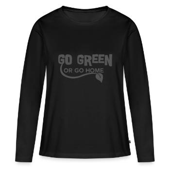 Sustainability - Women's Premium Organic Long Sleeve Shirt - black - Front - Julia (174cm)