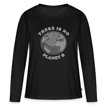 Sustainability - Women's Premium Organic Long Sleeve Shirt - black - Front - Julia (174cm)