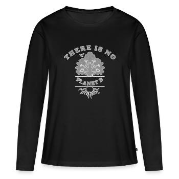 Sustainability - Women's Premium Organic Long Sleeve Shirt - black - Front - Julia (174cm)