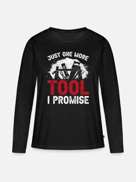 Woodworker Carpenter Tools Vintage - Frauen Premium Bio Langarmshirt - Schwarz