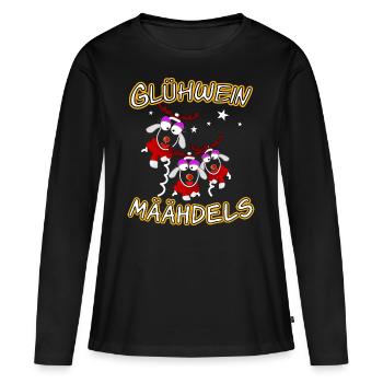 Glühwein Mädels - Frauen Premium Bio Langarmshirt - Schwarz - Vorne - Julia (174cm)