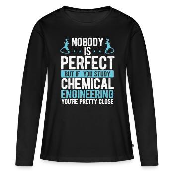 Chemical Engineering Process Chemical Engineer - Women's Premium Organic Long Sleeve Shirt - black - Front - Julia (174cm)