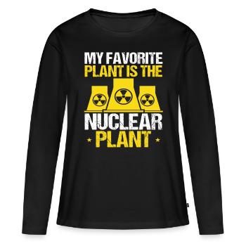 Nuclear Engineer Superpower Engineering Student - Frauen Premium Bio Langarmshirt - Schwarz - Vorne - Julia (174cm)