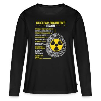 Nuclear Engineer Student Nuclear Power Professor - Frauen Premium Bio Langarmshirt - Schwarz - Vorne - Julia (174cm)