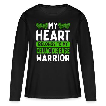 Celiac Disease Awareness Celiac Disease Warrior - Women's Premium Organic Long Sleeve Shirt - black - Front - Julia (174cm)