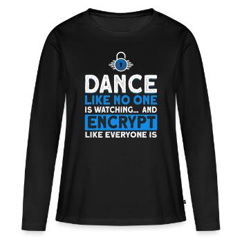 Computerfreak IT Sicherheit Cybersecurity Geschenk - Frauen Premium Bio Langarmshirt - Schwarz - Vorne - Julia (174cm)