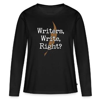 Writing Novel Writer & Published - Frauen Premium Bio Langarmshirt - Schwarz - Vorne - Julia (174cm)
