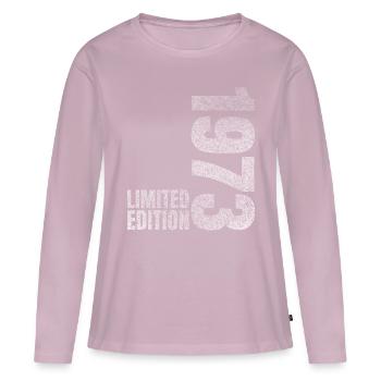 1973 Born Birthday Present - Women's Premium Organic Long Sleeve Shirt - dusky pink - Front - Julia (174cm)