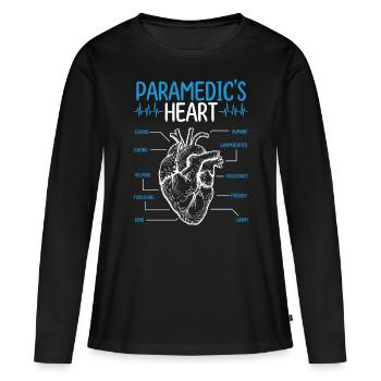 Paramedic Student Graduation Medical Technician - Frauen Premium Bio Langarmshirt - Schwarz - Vorne - Julia (174cm)