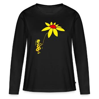 Flower Fairy Florist Floristry Flowers Gift - Women's Premium Organic Long Sleeve Shirt - black - Front - Julia (174cm)