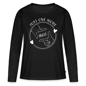 Photographie Photographe Photographie - T-shirt manches longues Premium bio Femme - noir - Devant - Julia (174cm)