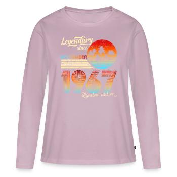 Birthday Legendary Since November 1966 Gift - Frauen Premium Bio Langarmshirt - Altrosa - Vorne - Julia (174cm)