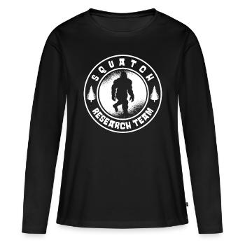 Bigfoot Sasquatch Yeti - T-shirt manches longues Premium bio Femme - noir - Devant - Julia (174cm)