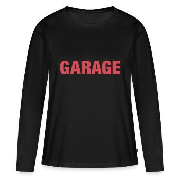 GARAGE - Women's Premium Organic Long Sleeve Shirt - black - Front - Julia (174cm)