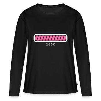 Chargement du cadeau de chargement - T-shirt manches longues Premium bio Femme - noir - Devant - Julia (174cm)