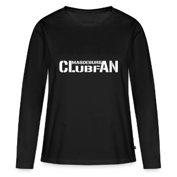 Club Fan Blanc - T-shirt manches longues Premium bio Femme - noir - Devant - Julia (174cm)