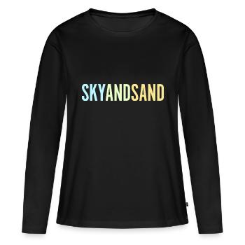 Sky And Sand - Frauen Premium Bio Langarmshirt - Schwarz - Vorne - Julia (174cm)
