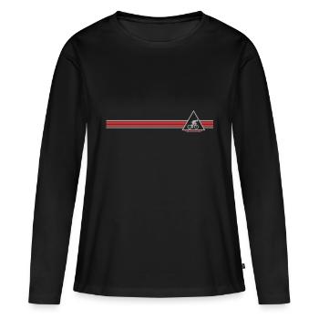 coureur - T-shirt manches longues Premium bio Femme - noir - Devant - Julia (174cm)