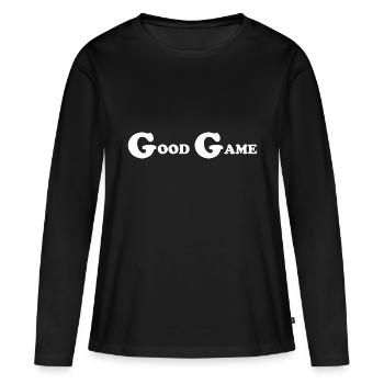 Jeu PC de jeu - T-shirt manches longues Premium bio Femme - noir - Devant - Julia (174cm)