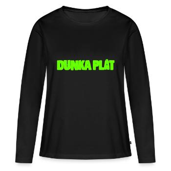 Tôle Dunka - T-shirt manches longues Premium bio Femme - noir - Devant - Julia (174cm)