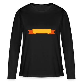 Banner - Frauen Premium Bio Langarmshirt - Schwarz - Vorne - Julia (174cm)