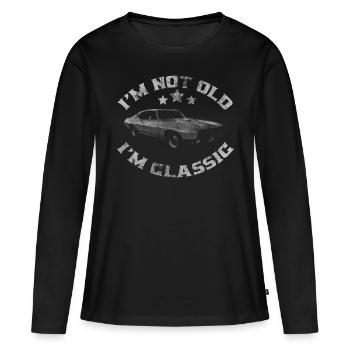 I 'm Not Old I'm Classic funny classic car - Frauen Premium Bio Langarmshirt - Schwarz - Vorne - Julia (174cm)