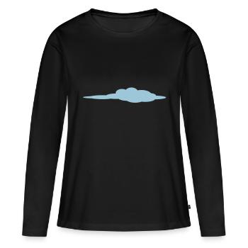 Cloud - Women's Premium Organic Long Sleeve Shirt - black - Front - Julia (174cm)