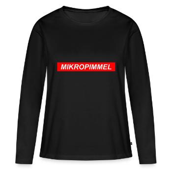 Mikro Pimmel Penis Schwanz Sex Geschenk Idee - Frauen Premium Bio Langarmshirt - Schwarz - Vorne - Julia (174cm)