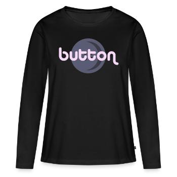 Bouton - T-shirt manches longues Premium bio Femme - noir - Devant - Julia (174cm)